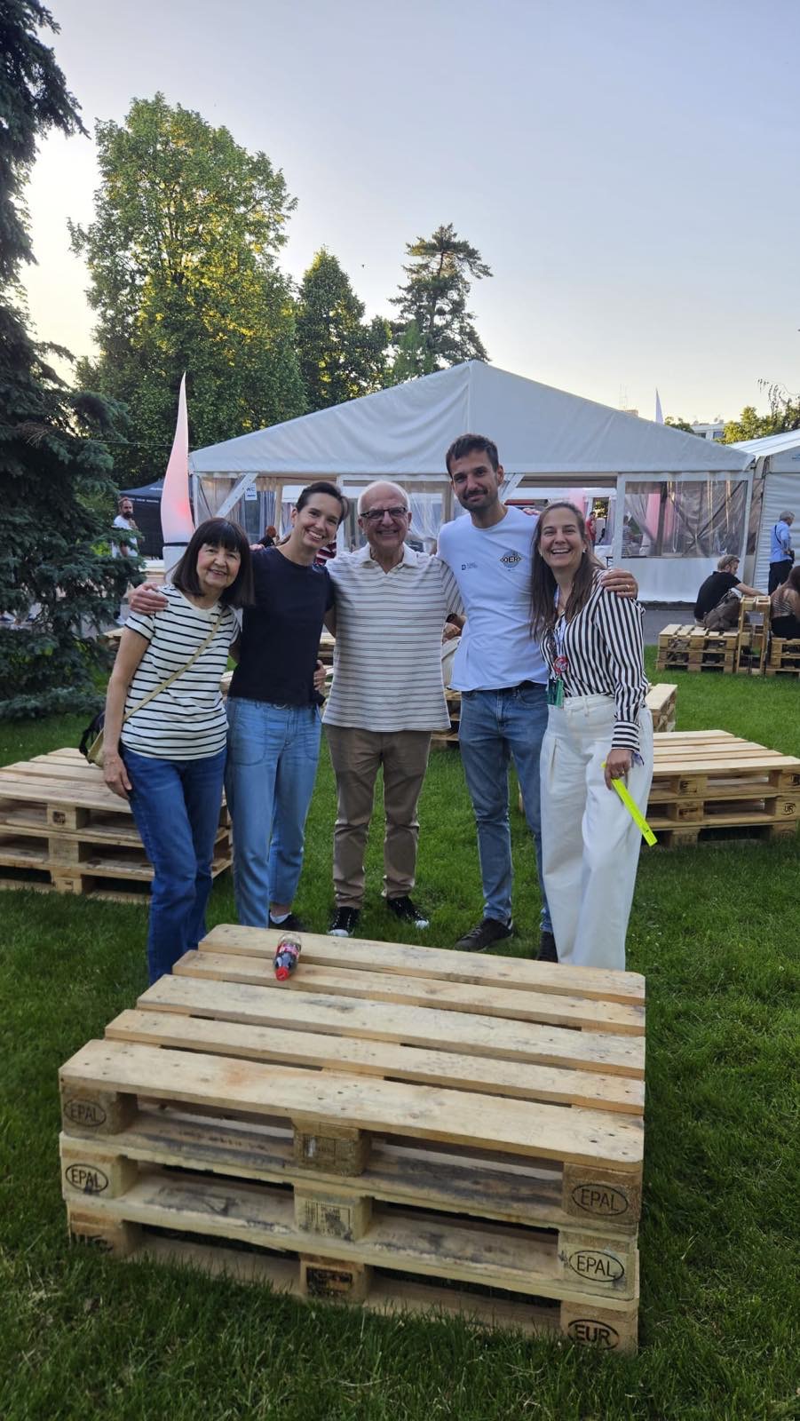 S manželkou a dětmi na Zlínském filmovém festivalu